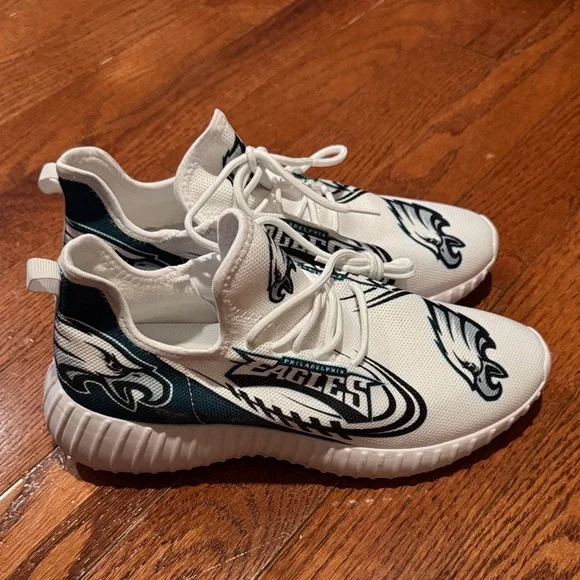 Philadelphia Eagles sneakers men 8.5-9 woman’s 11-11.5 - Picture 4 of 10